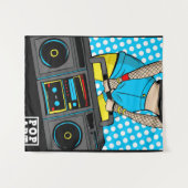 Pop art wandkleed (Voorkant (horizontaal))