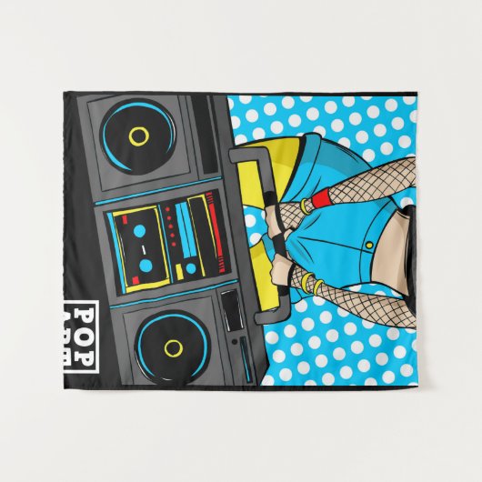 Pop art wandkleed (Voorkant (horizontaal))