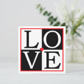 Pop Art Wedding Uitnodiging (Staand voorkant)