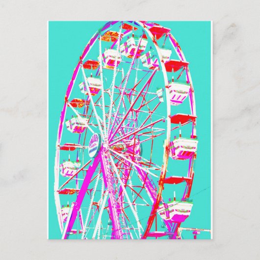 Pop Art Wheel Briefkaart (Voorkant)