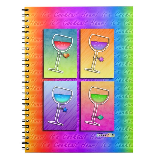Pop Art WINE NOTEBOOK - JOURNAL - DIER Notitieboek (Voorkant)