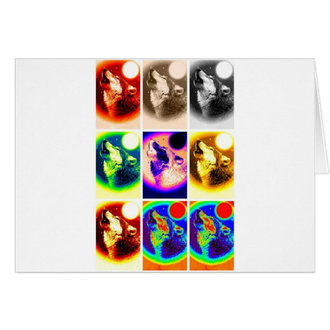 Pop Art Wolf (Voorkant Horizontaal)