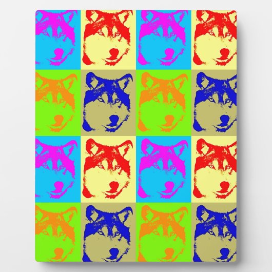 Pop Art Wolf Eyes Fotoplaat (Voorkant)