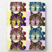 Pop Art Wolf Fotoplaat (Voorkant)