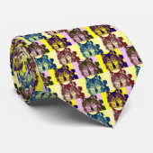 Pop Art Wolf Stropdas (Opgerold)