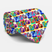 Pop Art Wolf Stropdas (Opgerold)