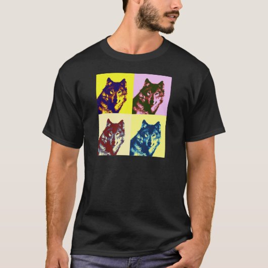 Pop Art Wolf T-shirt (Voorkant)