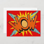 Pop art | WOW | Carte postale (Devant / Derrière)