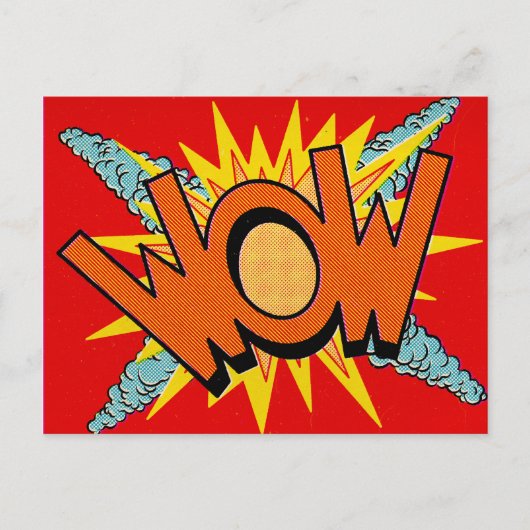 Pop art | WOW | Carte postale (Devant)