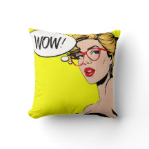 Pop Art WOW Kussen