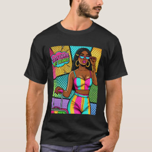 Pop Art Wow Melanine Vrouw Vliegt Niet Voelt T-shirt