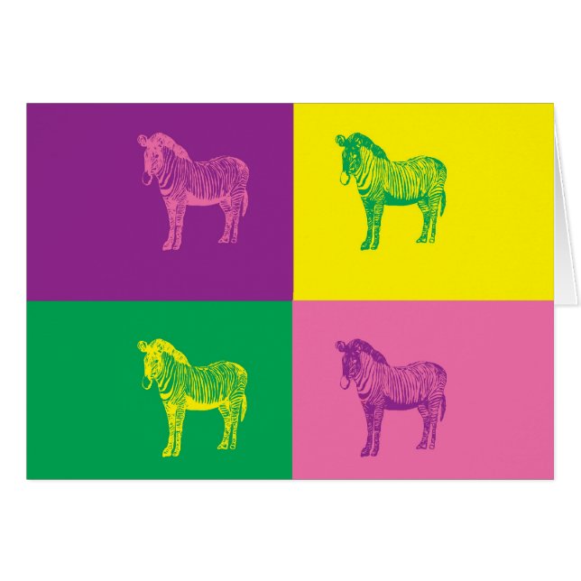 Pop Art Zebra (Devant horizontal)