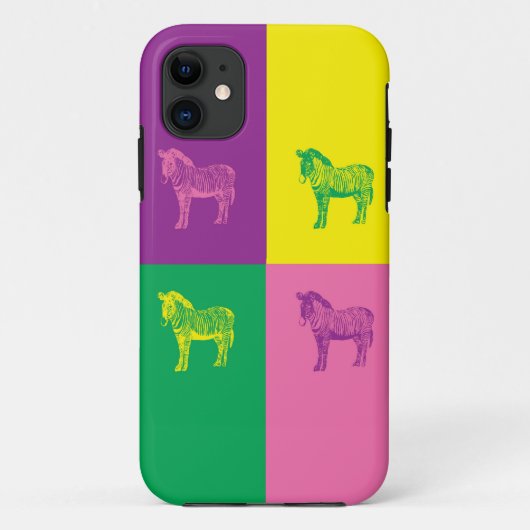 Pop Art Zebra Coque-Mate coque iphone (Dos)