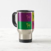 Pop Art Zebra Reisbeker (Voorkant links)