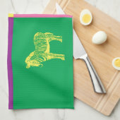 Pop Art Zebra Theedoek (Quarter Fold)
