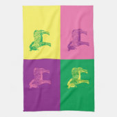 Pop Art Zebra Theedoek (Verticaal)