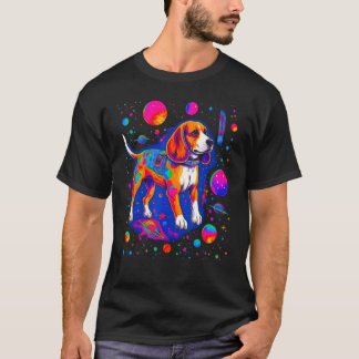 Pop artiest Beagle Dog Space Universe T-shirt