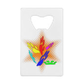 Pop-artpagina's Kredietkaart Flessenopener (Achterkant)