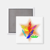 Pop-artpagina's Magneet (Voorkant / Achterkant)