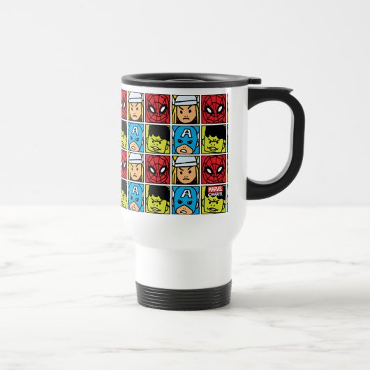 Pop Avengers Character Block Pattern Reisbeker (Rechts)