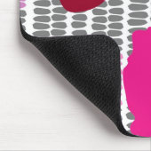 Pop bloemen digitale kunst muismat (Hoek)