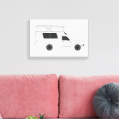 pop boven chinese camper canvas afdruk (Insitu (Woonkamer))