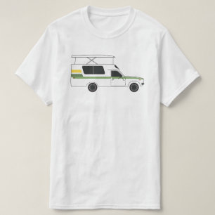 pop boven chinook camper retro lemon limoen t-shirt