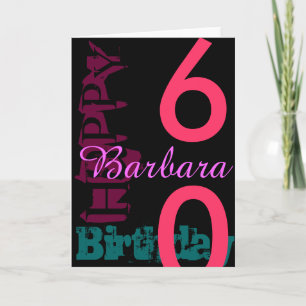 Pop Carte de voeux personnalisée 60e anniversaire