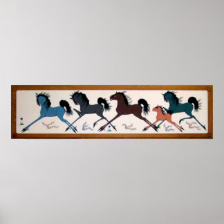 Pop Chalee Horse Mural Poster