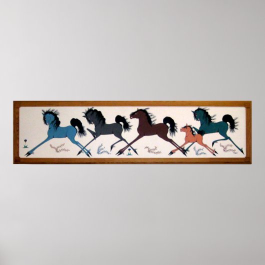 Pop Chalee Horse Mural Poster (Voorkant)