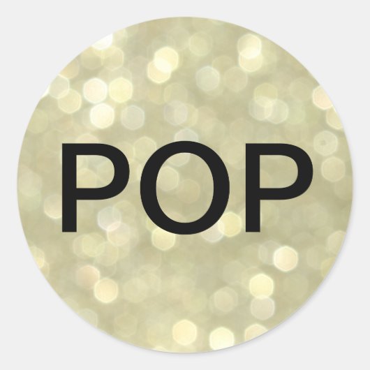 POP Champagne Bubbles Sticker (Voorkant)