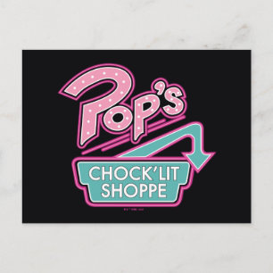 Pop Chock'Lit Shoppe Pink Logo Briefkaart