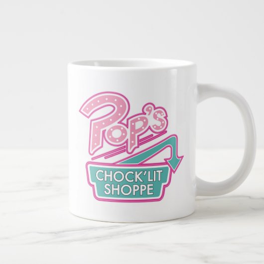 Pop Chock'Lit Shoppe Pink Logo Extra Grote Beker (Rechts)
