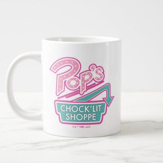 Pop Chock'Lit Shoppe Pink Logo Extra Grote Beker (Links)
