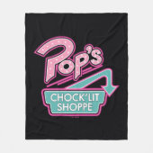 Pop Chock'Lit Shoppe Pink Logo Fleece Deken (Voorkant)