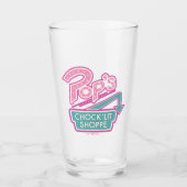 Pop Chock'Lit Shoppe Pink Logo Glas (Voorkant)
