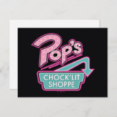 Pop Chock'Lit Shoppe Pink Logo Notitiekaartje (Voorkant / Achterkant)