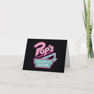 Pop Chock'Lit Shoppe Pink Logo Notitiekaartje