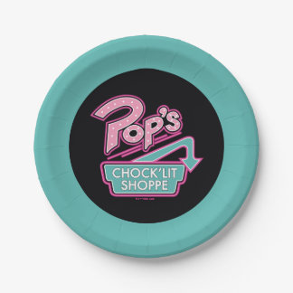Pop Chock'Lit Shoppe Pink Logo Papieren Bordje