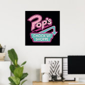 Pop Chock'Lit Shoppe Pink Logo Poster (Thuiskantoor)