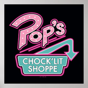Pop Chock'Lit Shoppe Pink Logo Poster