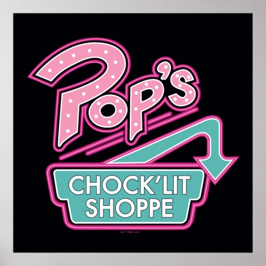 Pop Chock'Lit Shoppe Pink Logo Poster (Voorkant)
