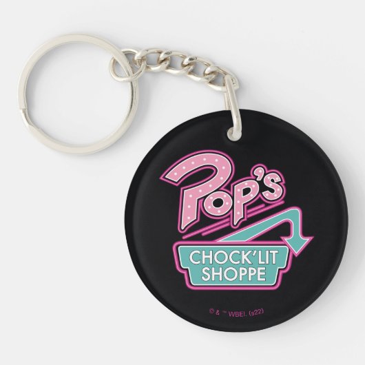 Pop Chock'Lit Shoppe Pink Logo Sleutelhanger (Voorkant)