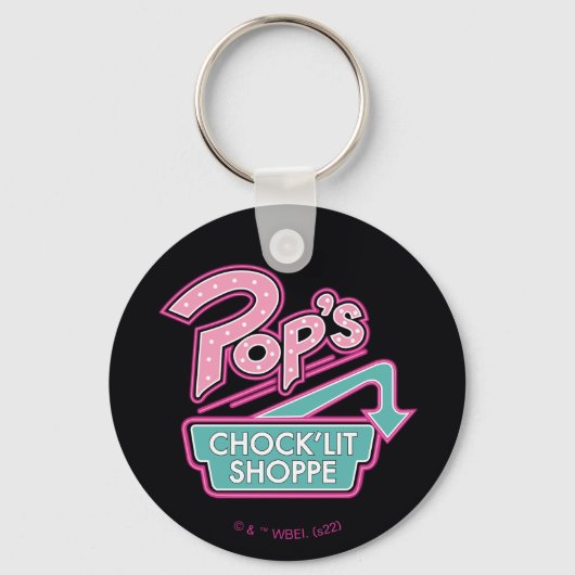 Pop Chock'Lit Shoppe Pink Logo Sleutelhanger (Voorkant)
