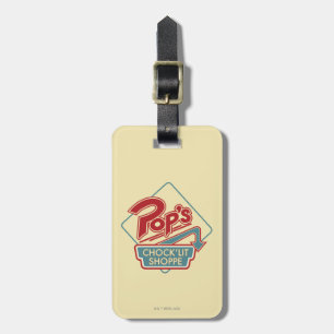 Pop Chock'Lit Shoppe Red Logo Bagagelabel