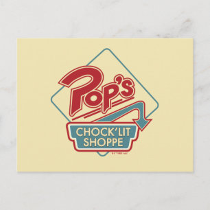 Pop Chock'Lit Shoppe Red Logo Briefkaart