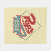 Pop Chock'Lit Shoppe Red Logo Fleece Deken (Voorkant (Horizontaal))