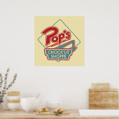 Pop Chock'Lit Shoppe Red Logo Poster (Keuken)