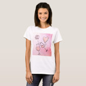 Pop Clink Fizz Custom Bachelorette Party T-shirt (Voorkant volledig)