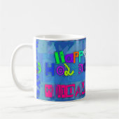 Pop Colorful Happy Holidays Mug (Gauche)